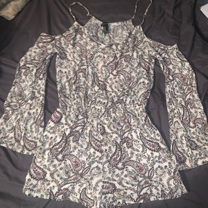 Forever 21 floral romper